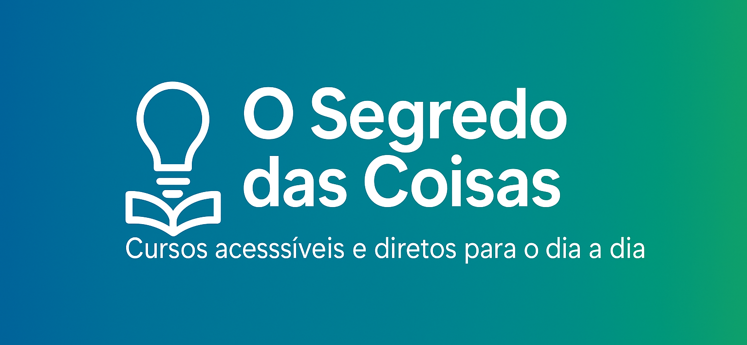 O Segredo das Coisas - Banner